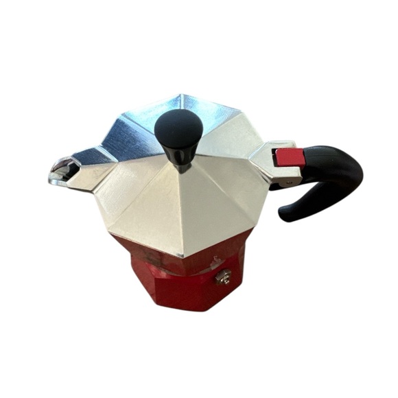 Bialetti Red Moka Express 3 Cup Stovetop Espresso Maker 3 Cups 4.4 Ounce New - Picture 5 of 11